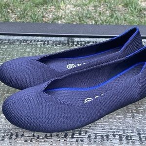 Rothy's Rothys Maritime Navy Blue Rounded Toe Flats - Women